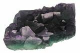 Purple-Green Octahedral Fluorite Crystal Cluster - Fluorescent! #139747-1